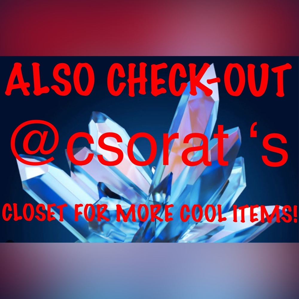 CHECK-OUT @csorat ‘s CLOSET FOR MORE COOL STUFF! 👀!